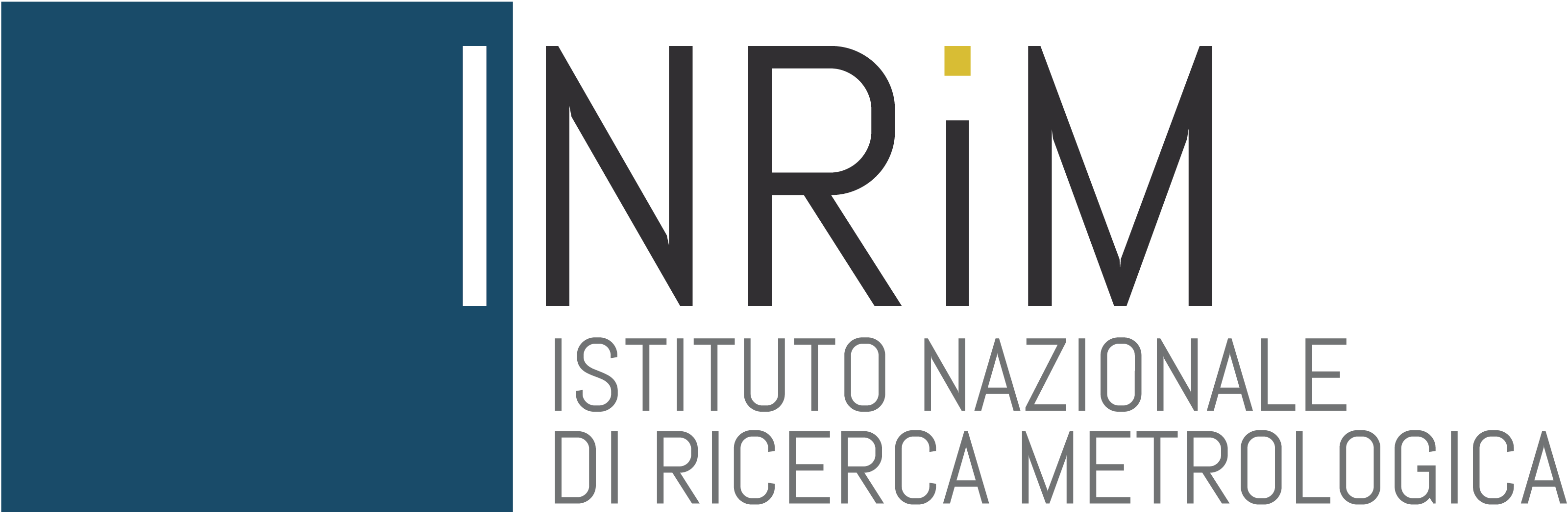 Istituto Nazionale di Ricerca Metrologica<br><strong>INRiM</strong> logo
